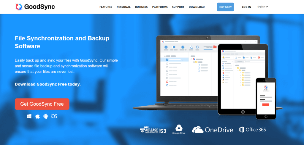 GoodSync homepage: File Synchronization and Backup Software